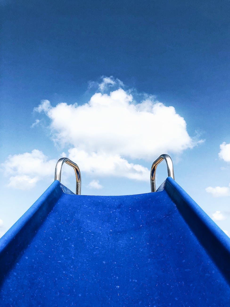 close up photo of blue slide
